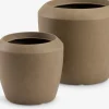 TEISTMacetero TEIST Ø34/25 marrón juego de 2