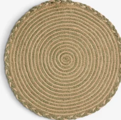 TETTEGRASMantel individual TETTEGRAS Ø37 natural/verde