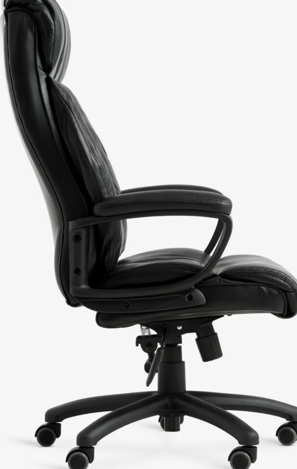 TJELESilla de oficina TJELE polipiel negro/negro