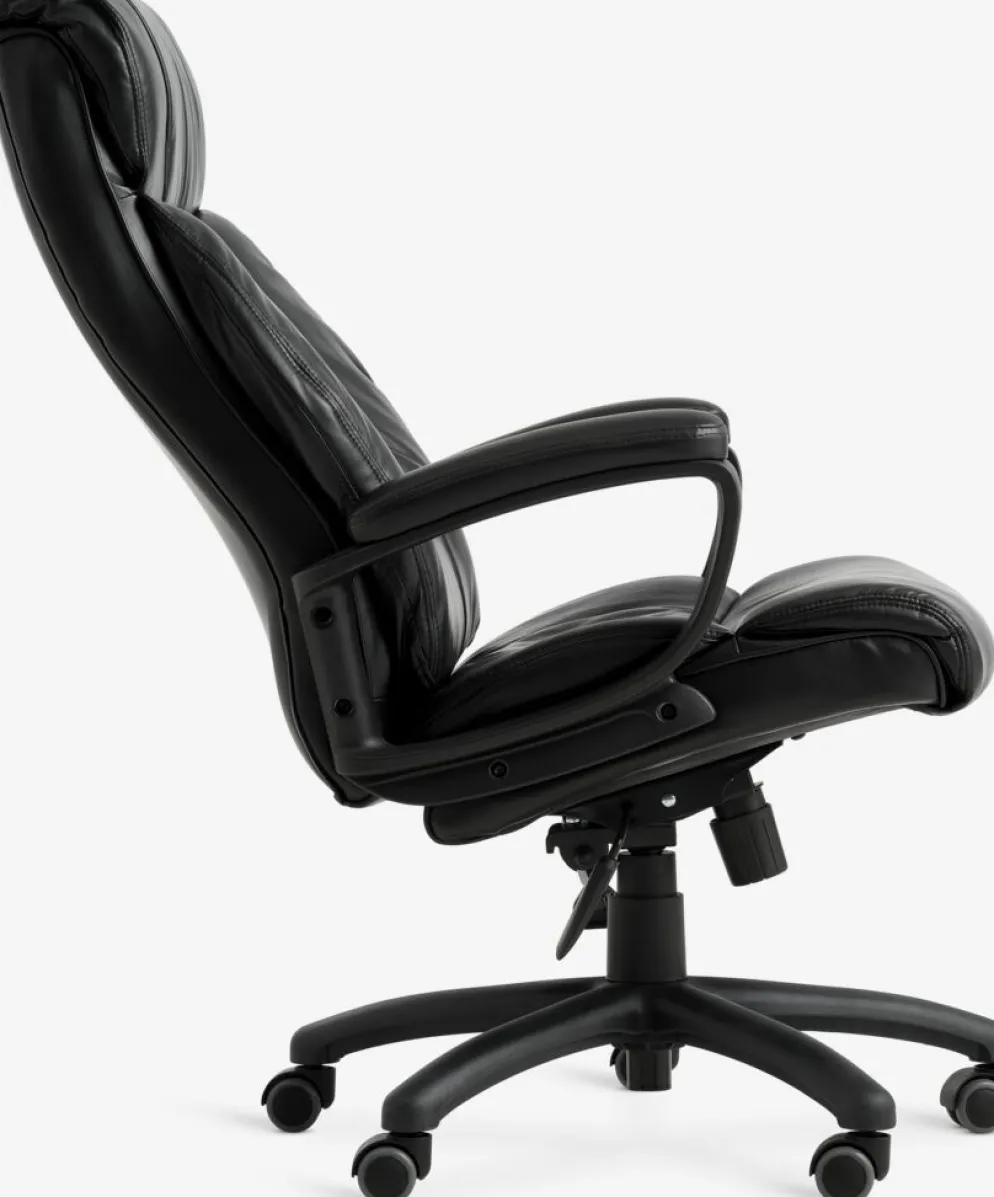 TJELESilla de oficina TJELE polipiel negro/negro