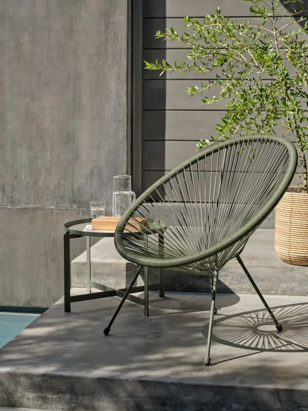 UBBERUPSillón de exterior de jardín UBBERUP verde