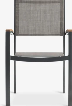 ULBJERG + SIRDALMesa ULBJERG L214/297 madera dura + 4 sillas SIRDAL gris