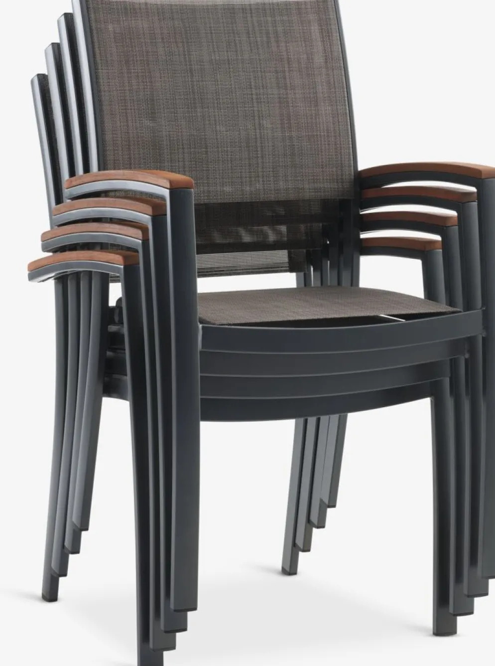 ULBJERG + SIRDALMesa ULBJERG L214/297 madera dura + 4 sillas SIRDAL gris