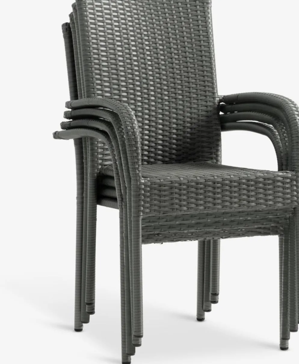 VAMDRUP + GUDHJEMMesa VAMDRUP Ø70 + 2 sillas GUDHJEM gris
