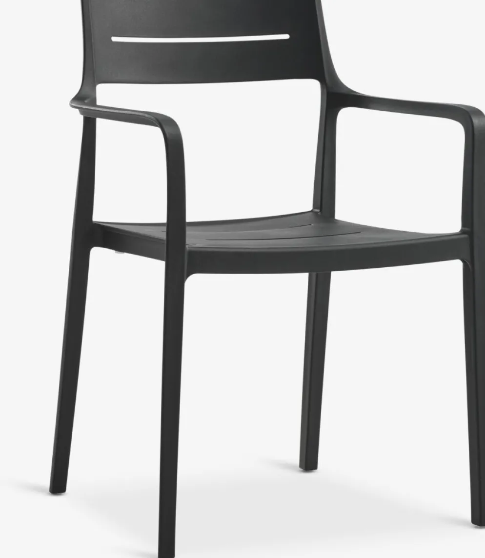 VAMDRUP + INGSTRUPMesa VAMDRUP Ø120 gris + 4 sillas INGSTRUP negro