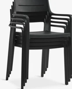 VAMDRUP + INGSTRUPMesa VAMDRUP Ø70 gris + 2 sillas INGSTRUP negro