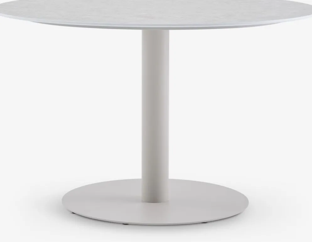 VAMDRUP + INGSTRUPMesa VAMDRUP Ø120 + 4 sillas INGSTRUP beis