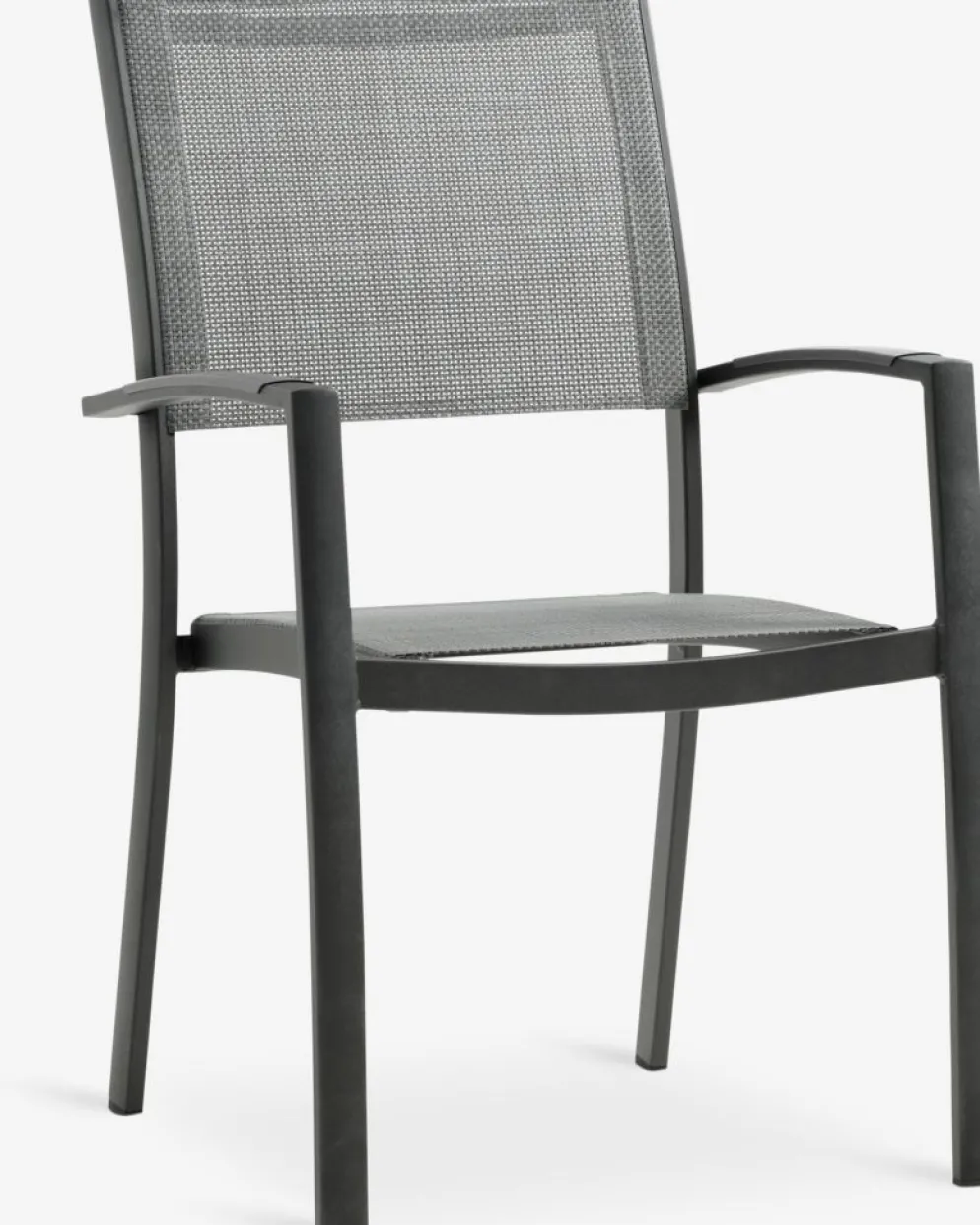 VAMDRUP + STRANDBYMesa VAMDRUP Ø120 + 4 sillas STRANDBY gris