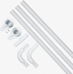 VARABarra cortina ducha VARA 90x90x90 blanco