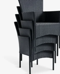 VATTRUP + AIDTMesa VATTRUP L206/321 + 4 sillas AIDT negro