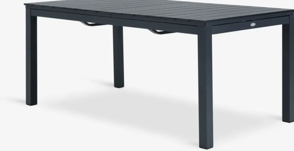 VATTRUP + GAMMELBYMesa VATTRUP L172/276 negro + 4 sillas GAMMELBY gris