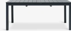 VATTRUP + GAMMELBYMesa VATTRUP L172/276 negro + 4 sillas GAMMELBY gris