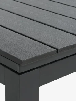 VATTRUP + GAMMELBYMesa VATTRUP L172/276 negro + 4 sillas GAMMELBY gris