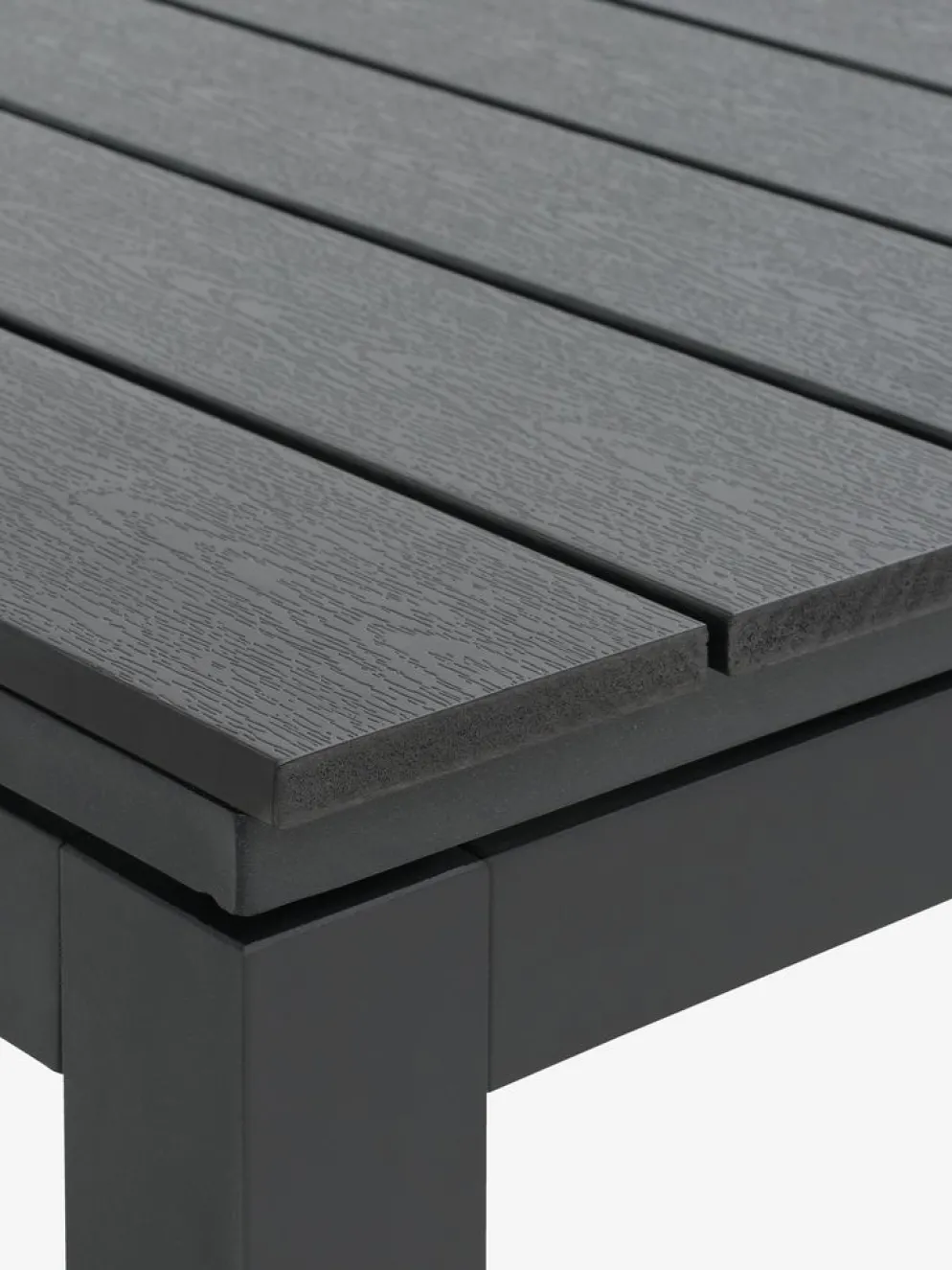 VATTRUP + GAMMELBYMesa VATTRUP L172/276 negro + 4 sillas GAMMELBY gris
