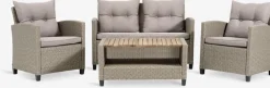 VENConjunto muebles jardín VEN 4 plazas natural