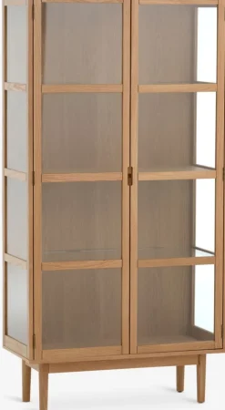 VESTERBYVitrina VESTERBY alta 2 puertas roble natural