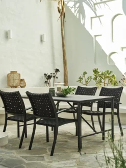 VIERLIMesa de jardín VIERLI A90xL149 negro