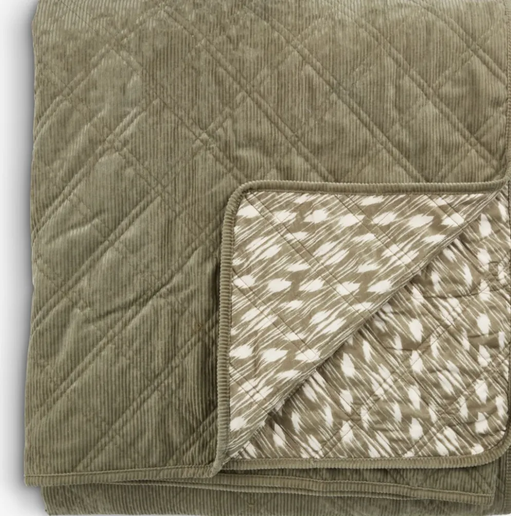 VILLMORELLColcha VILLMORELL 220x240 verde/blanco