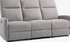 VONSILDSofá VONSILD 3 plazas reclinable eléctrico gris claro